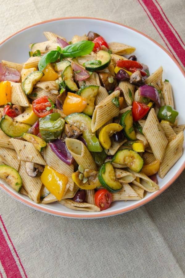 Roasted Vegetable Pasta Salad