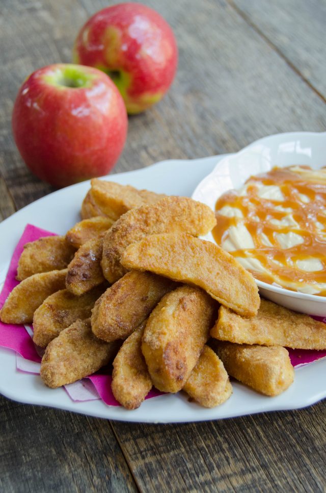 Apple Fries with Caramel Cream Dip